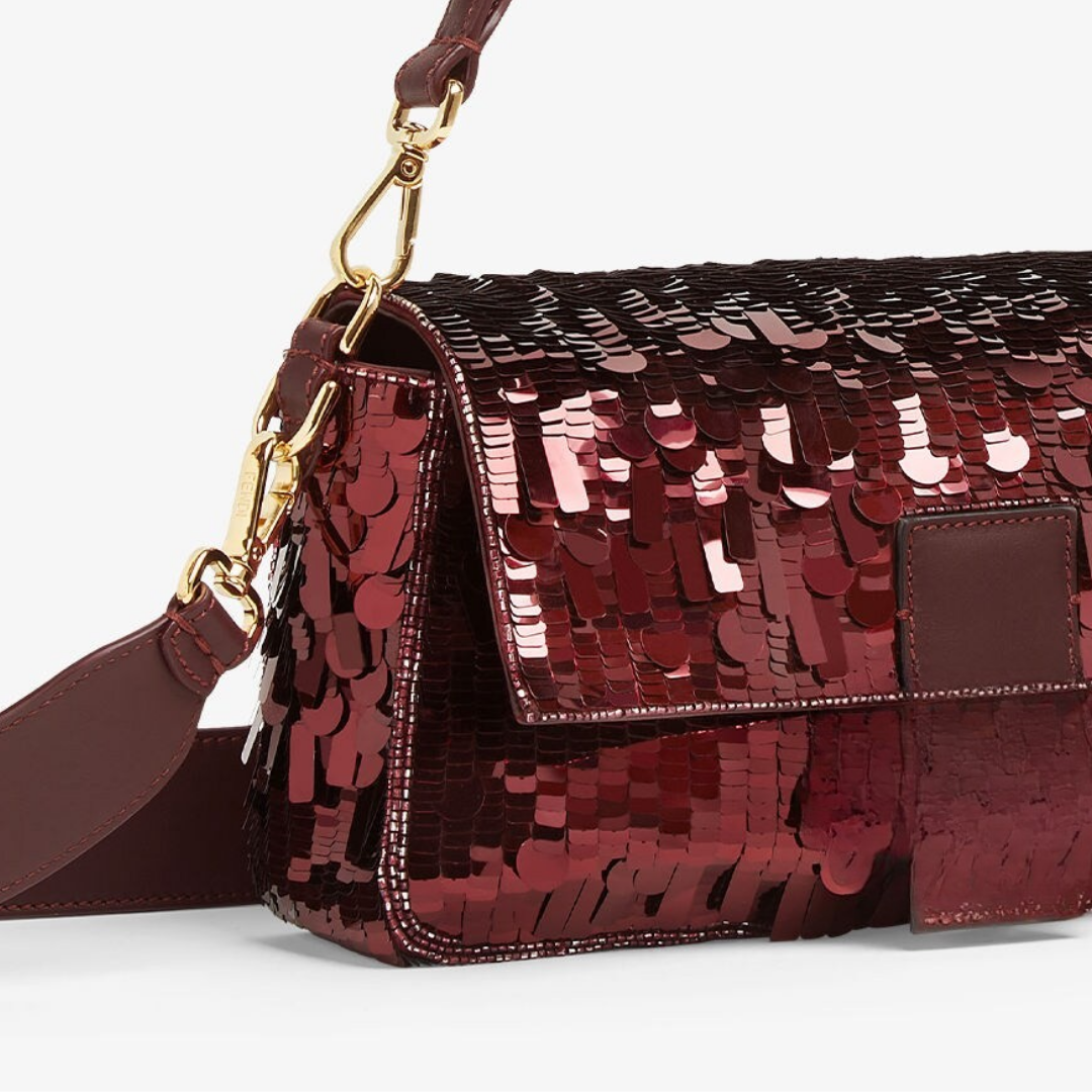 Red Sequin and Leather Bag – Fnd Bgtt