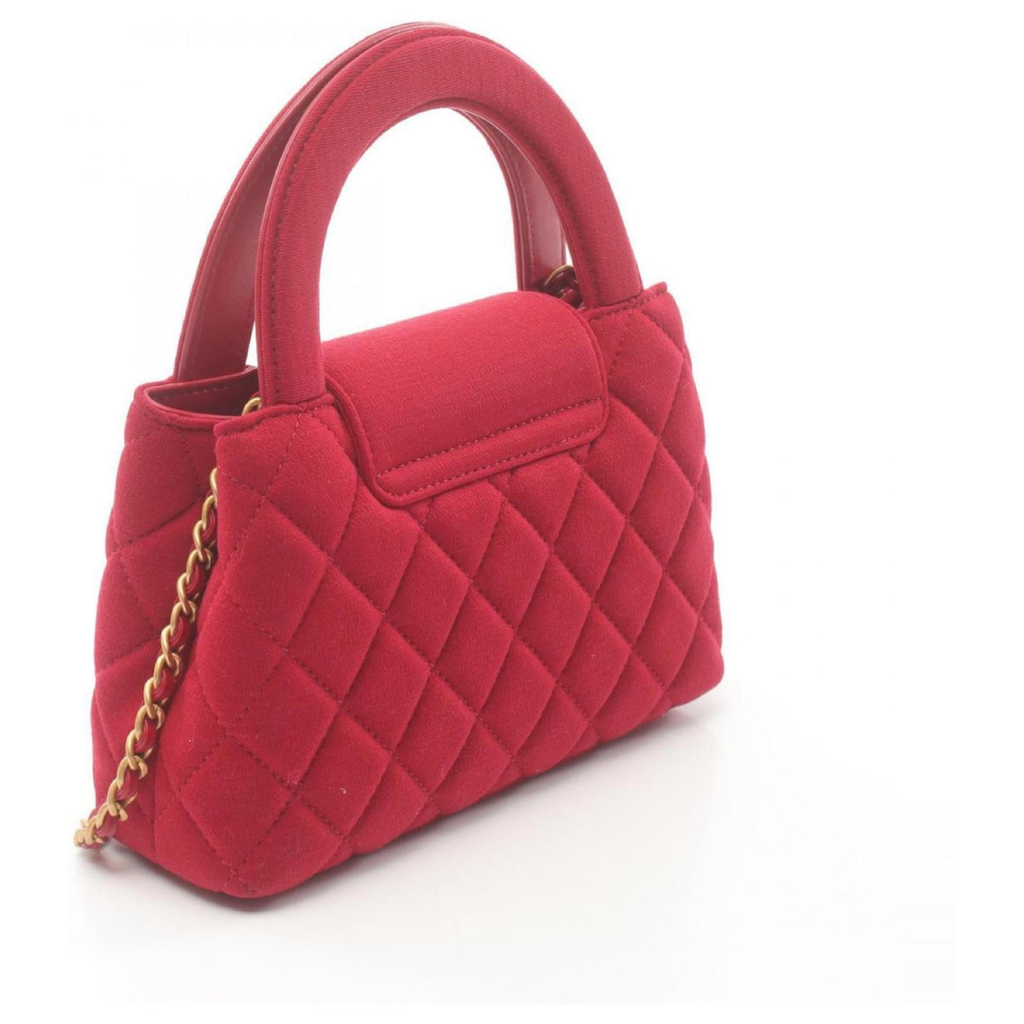 Red Canvas Matelassé Bag – Cnl Edition